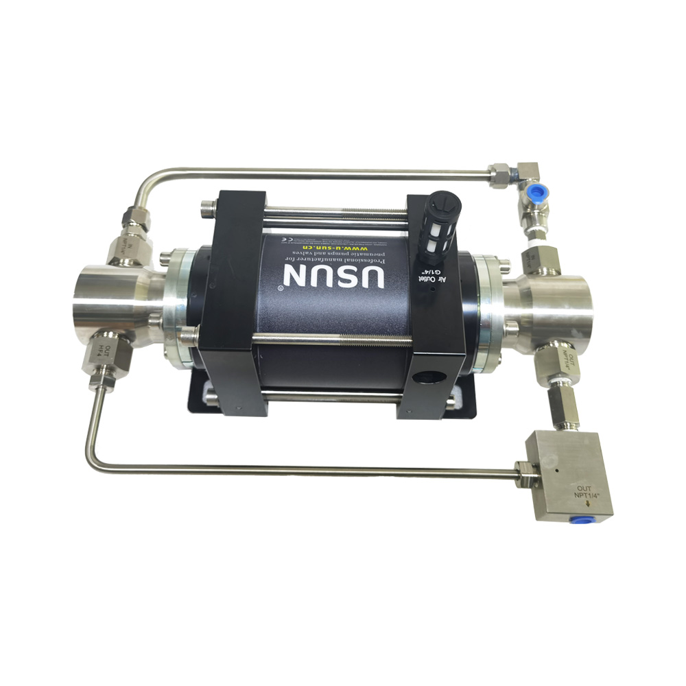 Usun Model: XT130/156 Double Acting Small Pneumatic Driven High Pressure Liquid Pumps for Hose Tubes And Valves