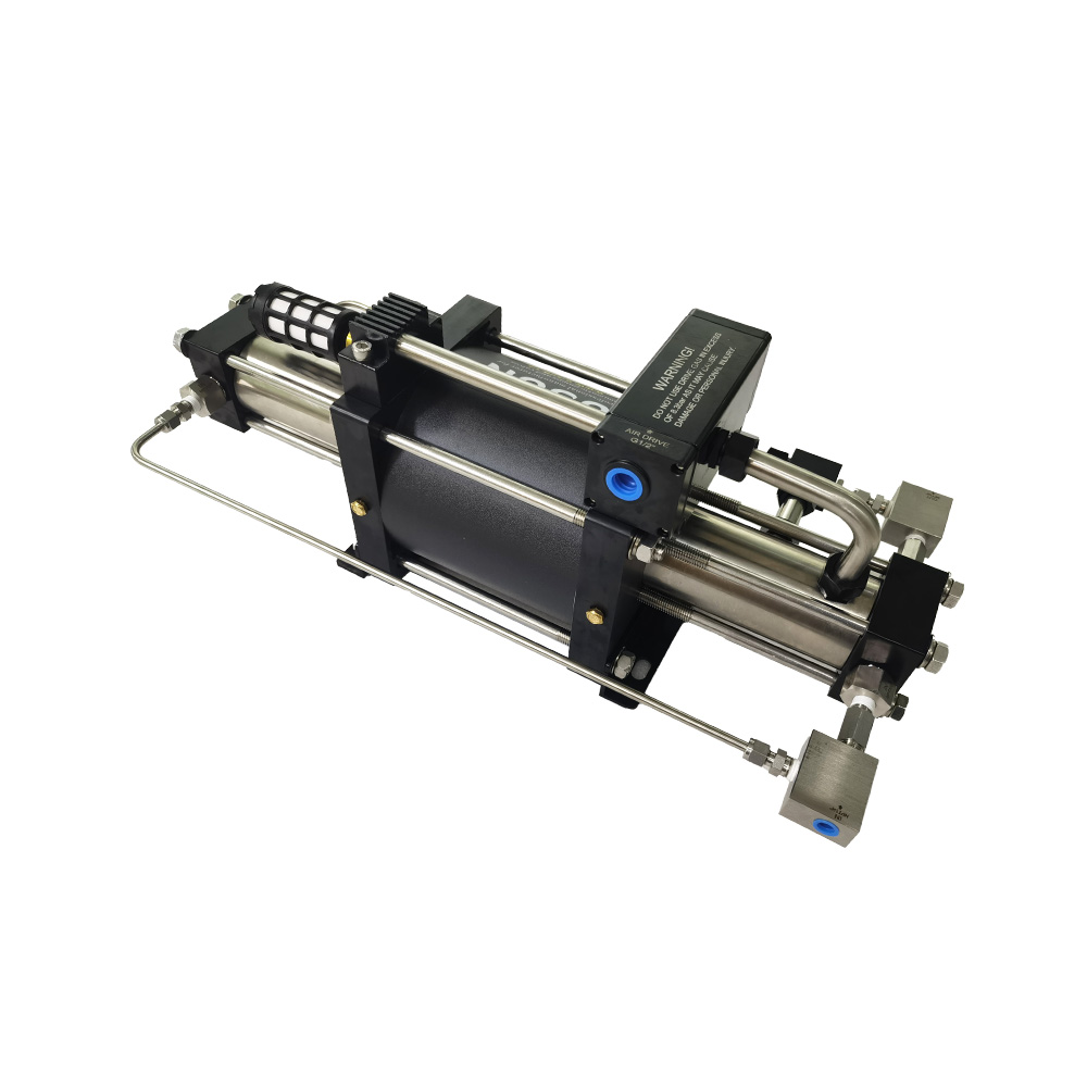 USUN Model:GBD 160mm Driven Double Acting High Pressure Nitrogen Gas Booster Pump for Charging Gas Cylinder 
