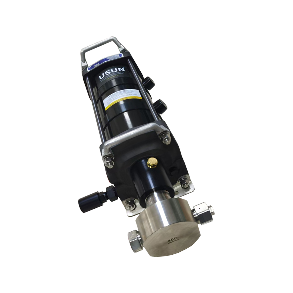 USUN Model:3AF1350 Max.690Mpa Similar Haskel Ultra High Pressure Triple Drive Single Acting Air Driven Liquid Water Testing Pump