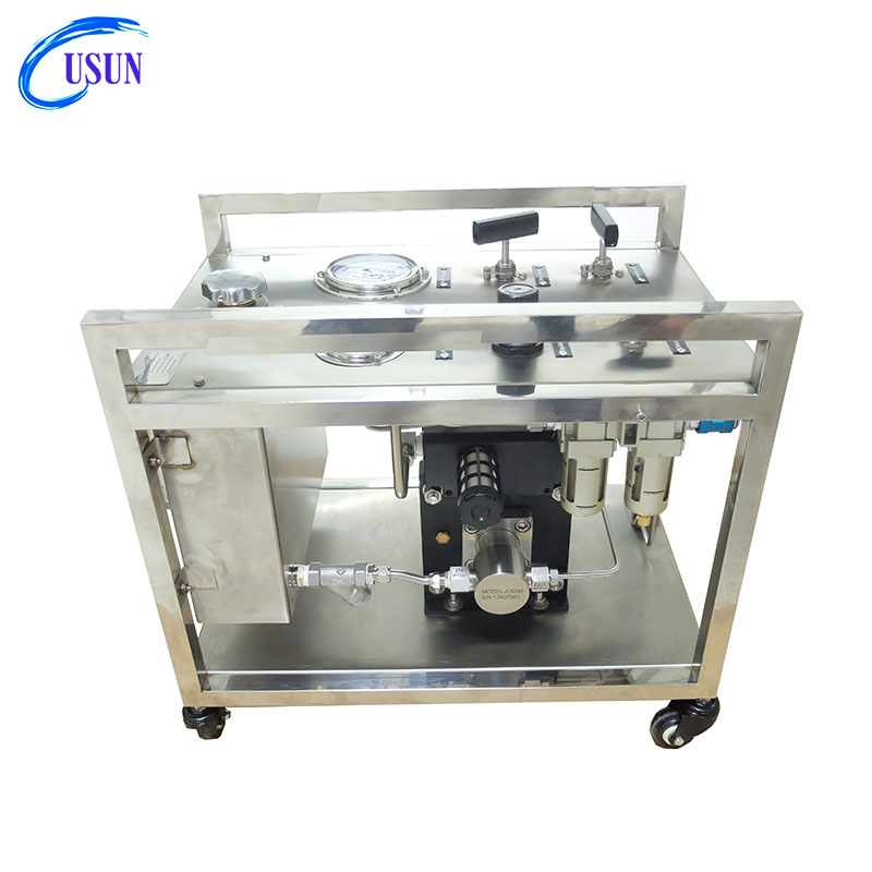 USUN Model:WS-AH Middle size 160MM driven ,single head air driven hydraulic test pump unit for hose /pipes and tubes testing 