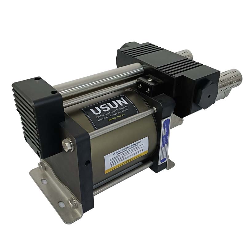 Good quality USUN Model:AGW long stroke double acting high pressure air driven hydraulic testing pump for oil and gas industry 