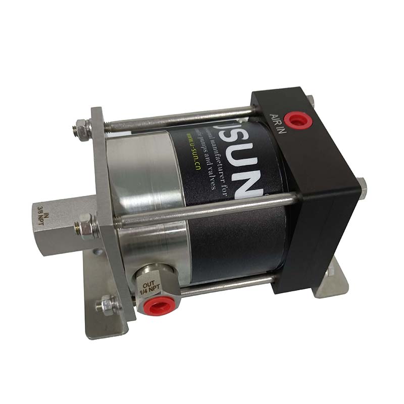 High quality USUN Model:M-S Mini small portable air driven liquid pressure testing pump for liquid pressurization 