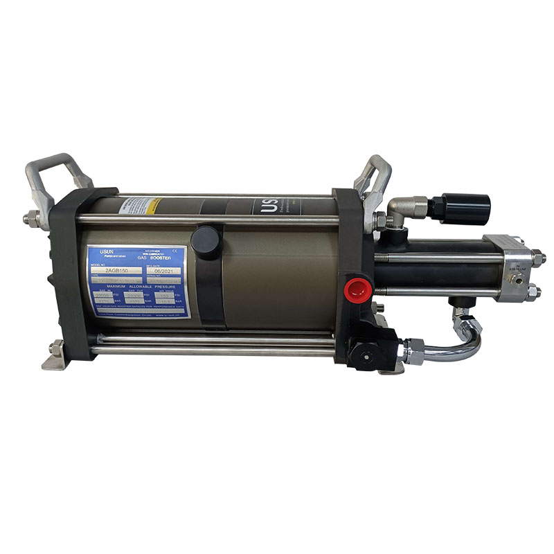 USUN Model:2AGB 6 inch driven diameter double head driven high pressure air driven gas booster testing pump 