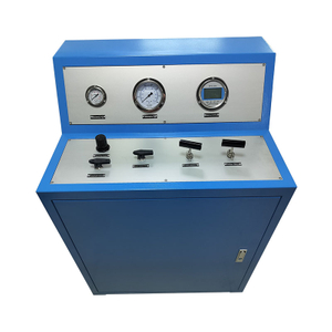 USUN Model:WS-AH-D Blue closed cabinet air driven hydraulic pressure testing pump skid with digital pressure gauge 