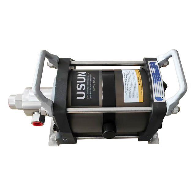 Hot Sale USUN Model:2AF30 Stainless Steel Max 4800psi High Pressure Double Driven Single Acting Pneumatic Water Testing Pump