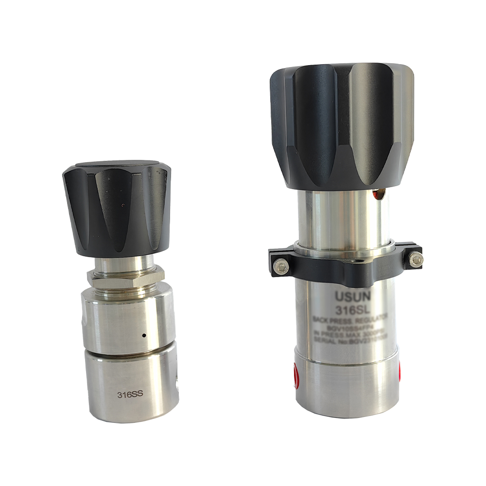 ​USUN Brand Model :PGV5SSFNPT4 Similar Tescom Stainless Steel 316 NPT1/4'' Max.1500PSI Back Pressure Valve for Control in Gas And Liquid Pipelines Backflow 