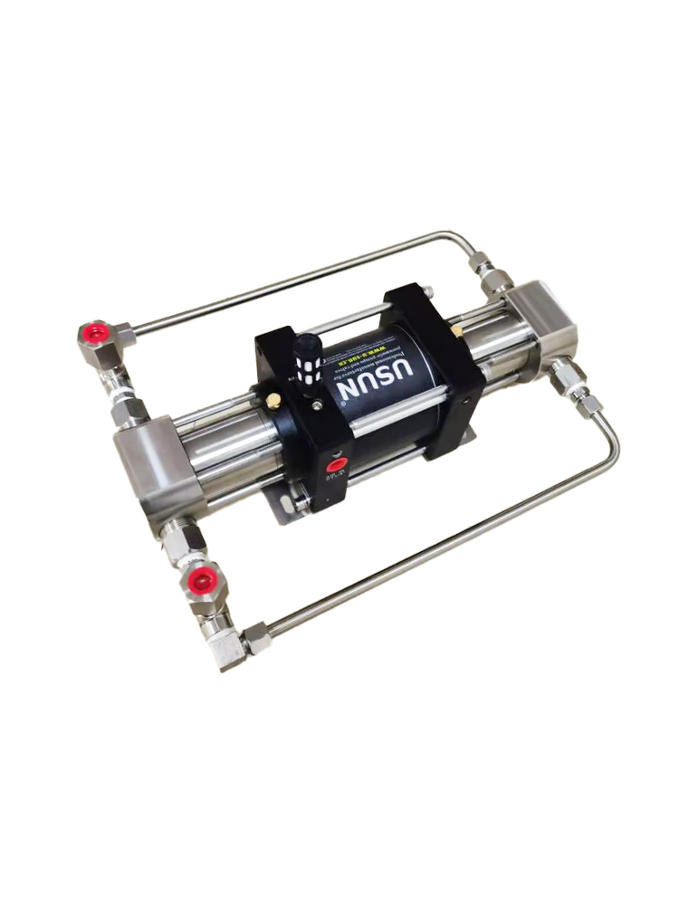 USUN Model:XT04 Double Head 100MM Driven Small Size Max.Output Pressure 30 Bar Output Air Driven Water/liquid Test Pump 
