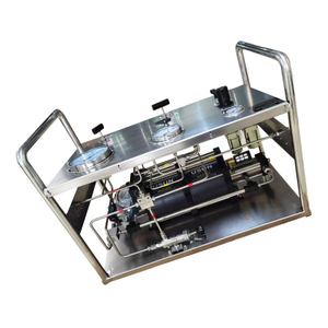 USUN Model:US-2GBD80 Max.pressure 680Bar Double Action High Flow Gas Booster Pump System with APS Pressure Sensor Valve And Gas Inlet Filter 