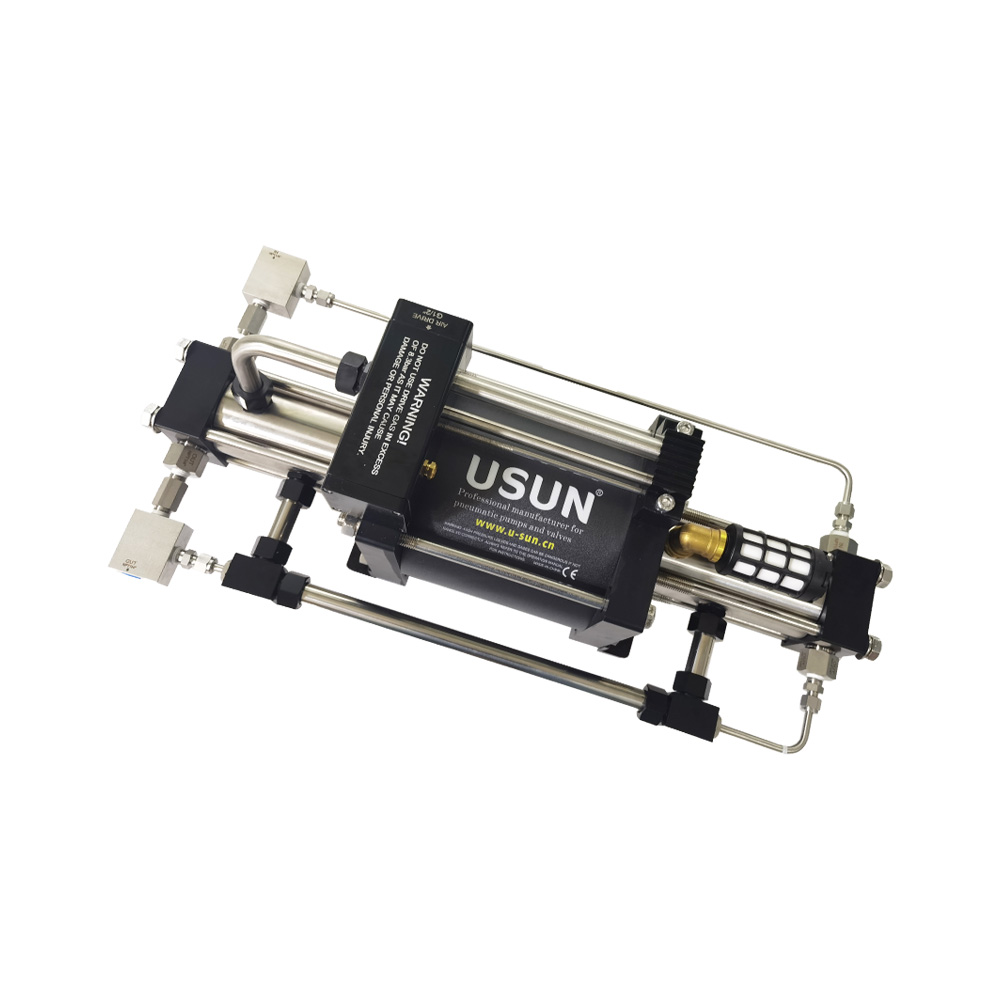 USUN Model:GBD 160mm Driven Double Acting High Pressure Nitrogen Gas Booster Pump for Charging Gas Cylinder 