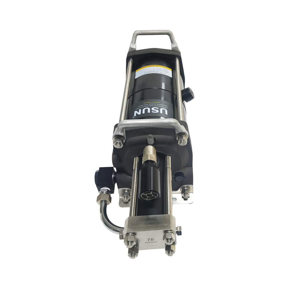 USUN Model:2AGB150 Max.20000Psi Double Head 6 Inch Driven High Pressure Air Driven Gas Booster Testing Pump 
