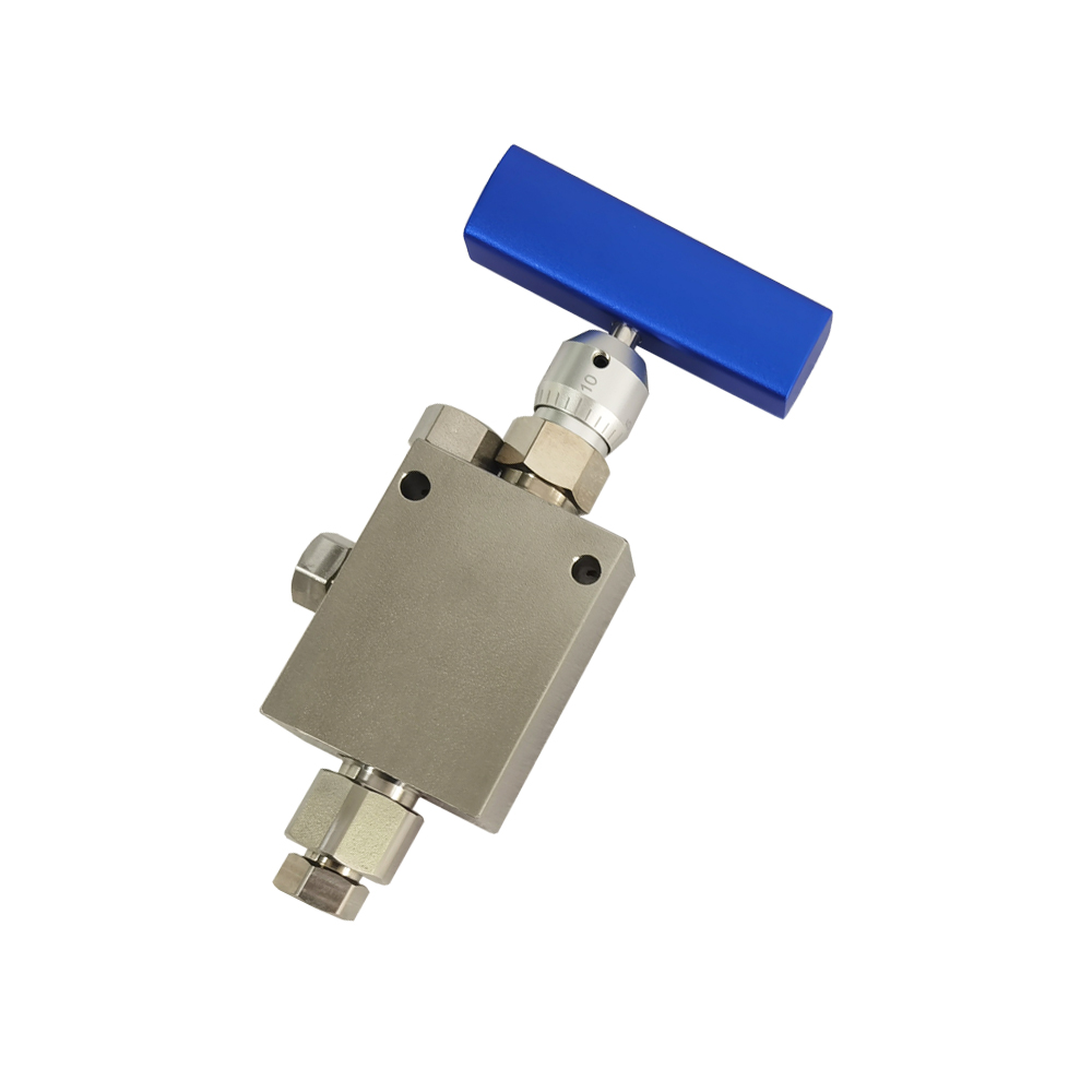 USUN Model: HS60126-F 1/4'' Connection 60,000 PSI High Pressure Micro Metering Angle Replaceble Seat Needle Valve