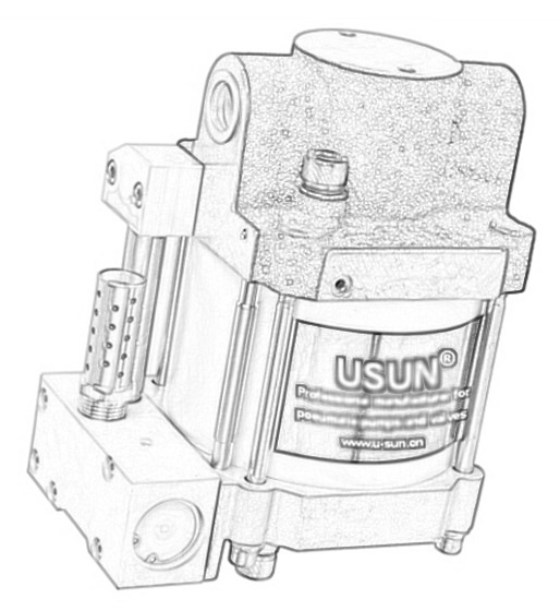 Top Quality USUN Model:S Single Drive Single Action Maximator Equivalent Air Driven Oil Pressure Transfer Pump 