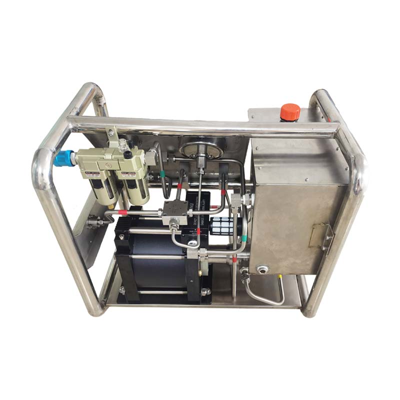 USUN Model:US-AH-A Middle size 160MM driven single head pneumatic driven hydraulic test pump station for hose /pipes and tubes testing 