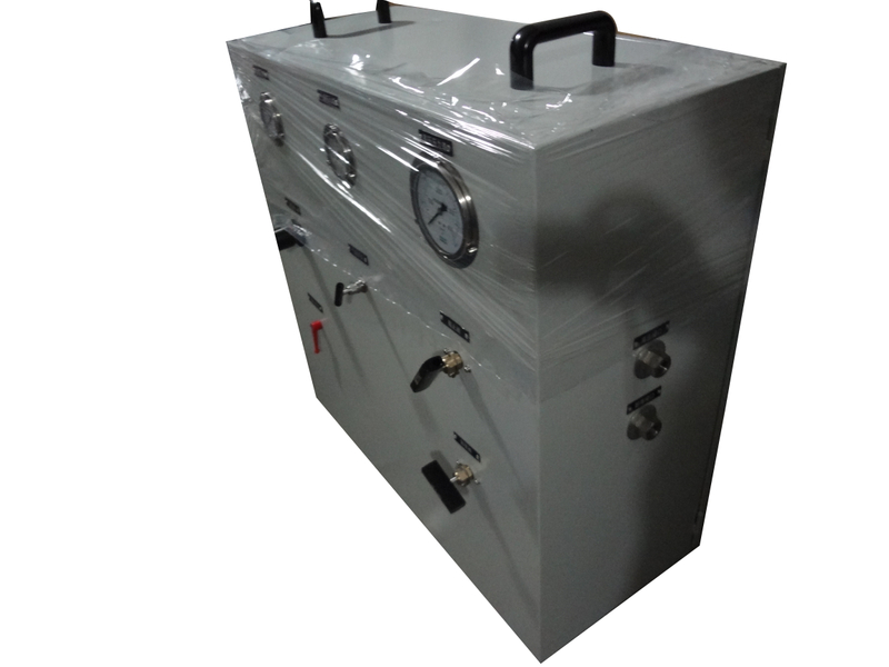 USUN Model:US-GBD-B 160mm driven white cabinet pneumatic gas booster system with pressure gauges ,valves and stainless steel tubes 