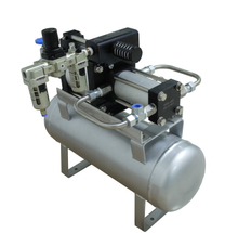 USUN Model:AB05T-20L complete air pressure booster pump system with 20L tank and air regulator and outlet high pressure regulator 