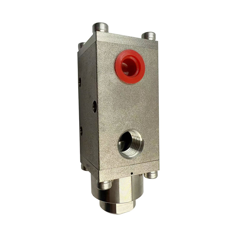 USUN Model POV-SS-FP4-3CH Stainless steel 316 3 way normally Closed Pilot operated valve for WHCPS