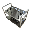 USUN Model:US-GBT Double stage air driven nitrogen gas booster testing pump system with high pressure regulator valve and SS frame