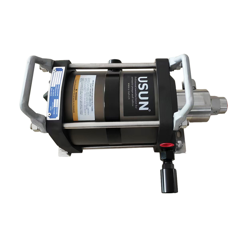 Hot Sale USUN Model:2AF30 Stainless Steel Max 4800psi High Pressure Double Driven Single Acting Pneumatic Water Testing Pump
