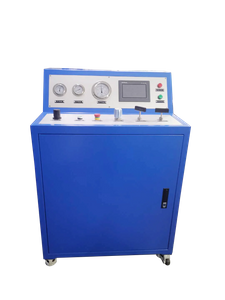 USUN Model:US-GBD-A 160mm driven blue cabinet air driven gas booster pump station with pressure gauges ,valves and tubes for testing 
