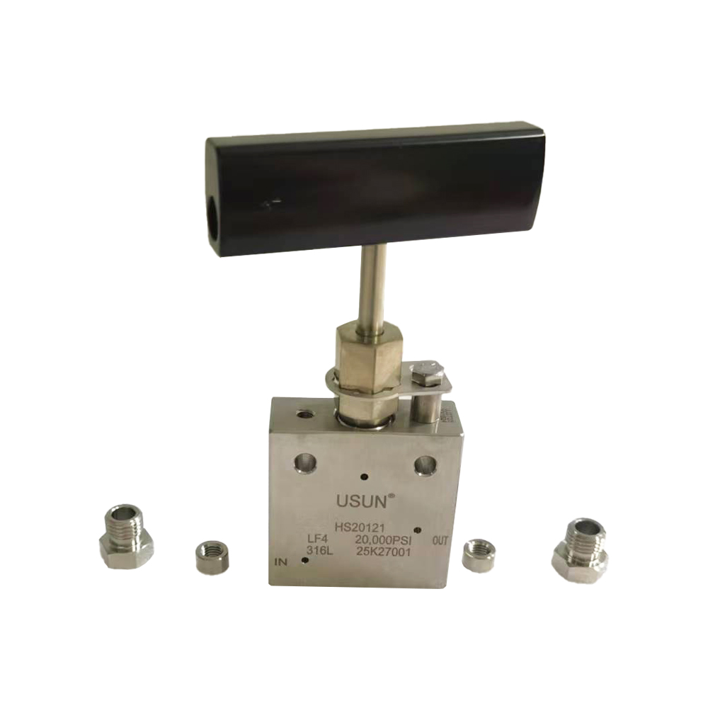 USUN Model: HS30121 30K PSI Similar HIP Brand High Pressure Stainless Steel Manual Control Needle Valve 
