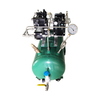 USUN Model:AB05T-2-100L Double Pneumatic Air Pressure Booster Pump System with 100L Tank for Laser Cutting Machine Application 