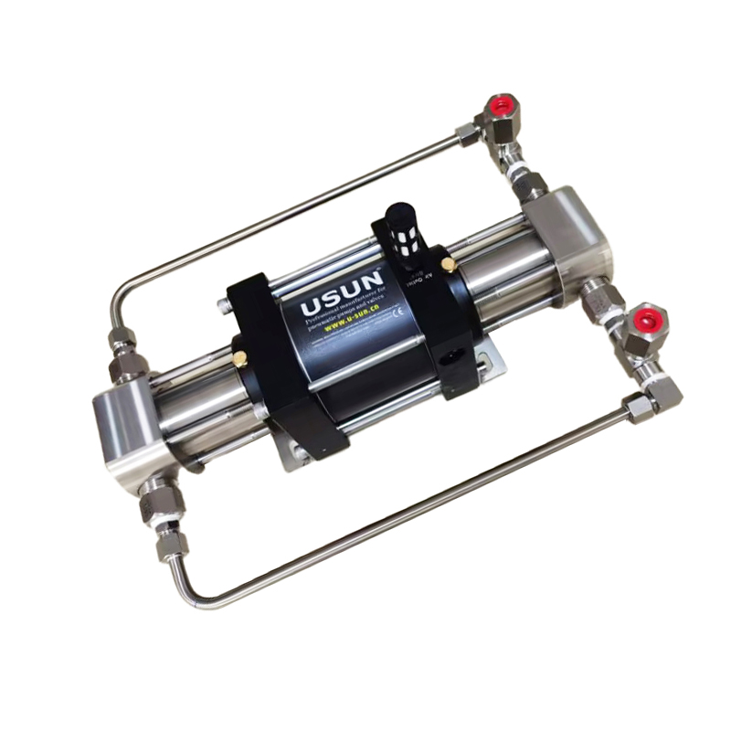 USUN Model:XT04 Double Head 100MM Driven Small Size Max.Output Pressure 30 Bar Output Air Driven Water/liquid Test Pump 