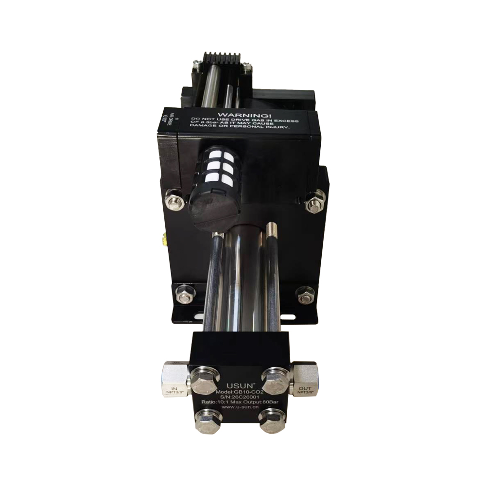 USUN Model:GB10-CO2 160mm Driven Single Action Pneumatic Driven CO2 Booster Pump for Refilling CO2