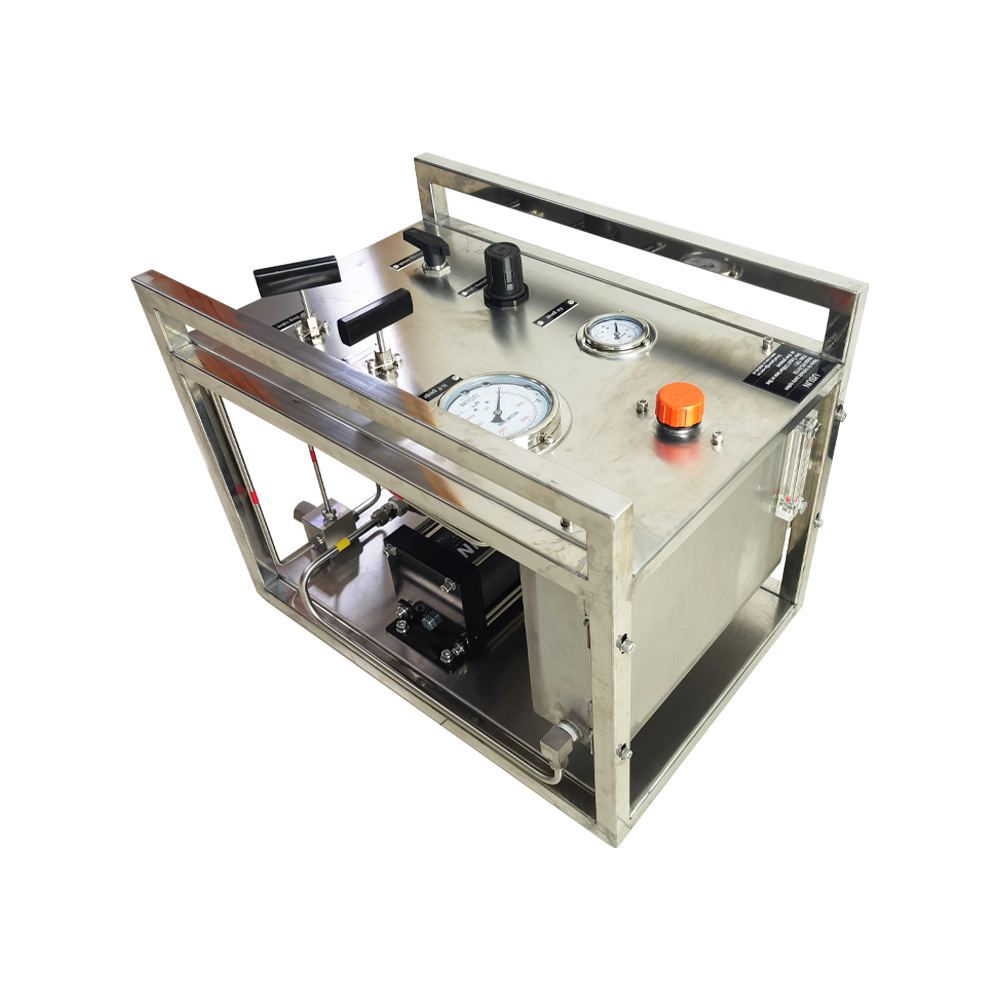 New Design USUN Model:WS-XH156 800-1200 Bar Air Driven High Pressure Hydraulic Pump System for Hose Or Valve Testing