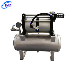 USUN Model:4AB02-20L 8-16 Bar output 160 MM driven high flow air driven pressure amplifiers with 20 L tank and High pressure regulator 