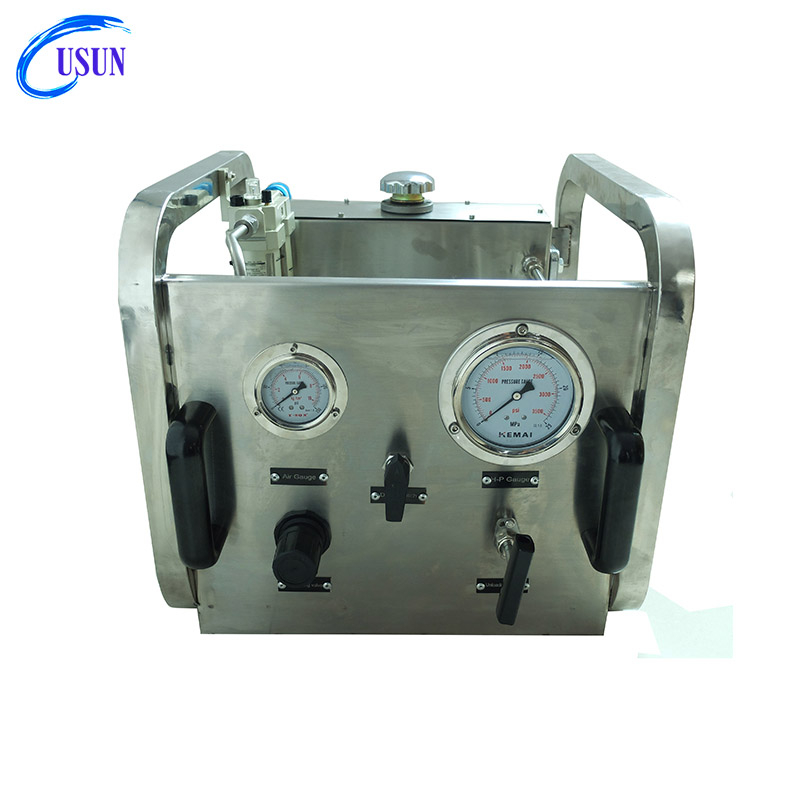 USUN Model:US- M Mini portable air driven hydraulic pump system for hose or tubes pressure testing 