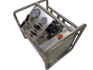 USUN Model:US-AT400 Middle size 160MM driven ultra high pressure air driven hydraulic test pump unit with multiple outlet ports 