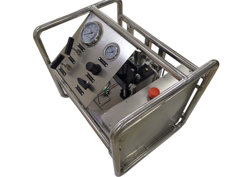 USUN Model:US-AT400 Middle size 160MM driven ultra high pressure air driven hydraulic test pump unit with multiple outlet ports 