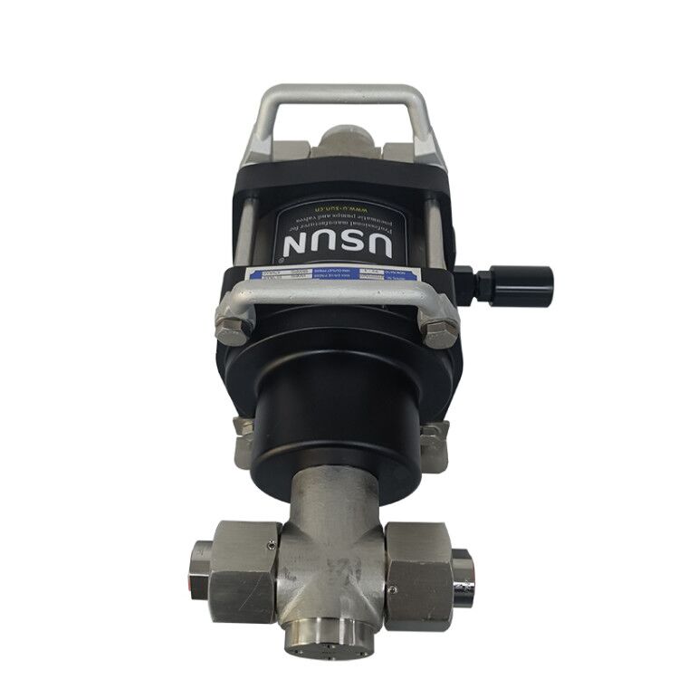 Hot sale USUN Model:AFD middle size Double action 6 inch diameter air driven liquid pressure testing pump 