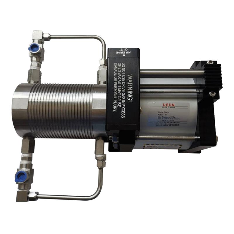 Customized Item USUN Model:ZB05-SS full stainless steel end air driven refrigerant booster pump for closed loop extraction machine 