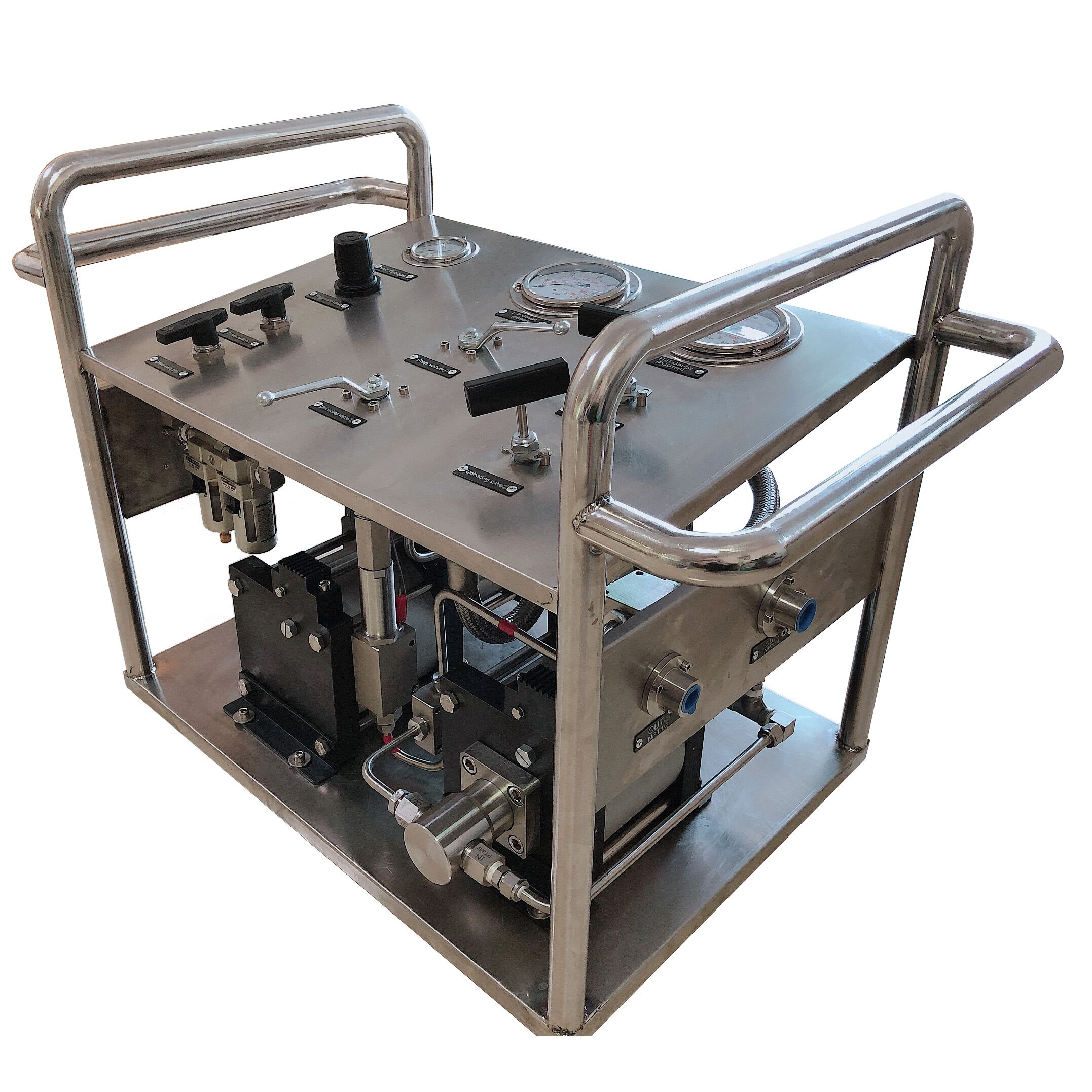 USUN Model:US-AT/XH High and low pressure dual air liquid pressure testing pump system 