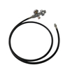 USUN Model:GB40-OL 150-300 Bar output 160mm driven single action pneumatic driven oxygen gas booster pump with inlet and outlet hoses for scuba diver 