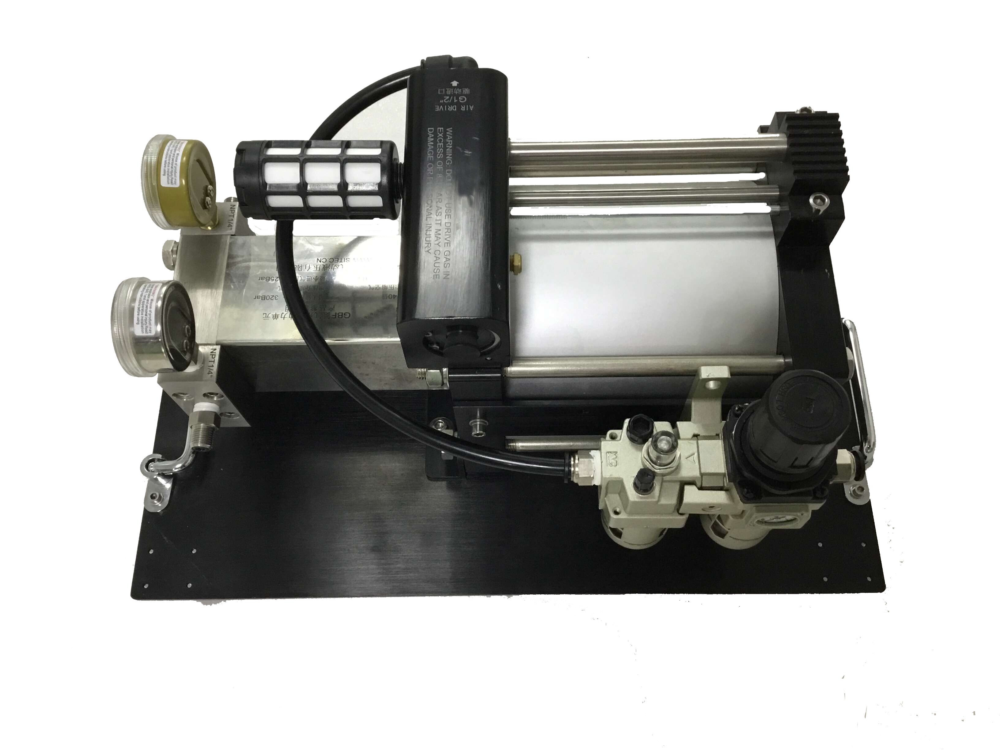 USUN Model:GBF40 15-25 MPA single action easy to carry nitrogen spring gas booster pump refilling station 