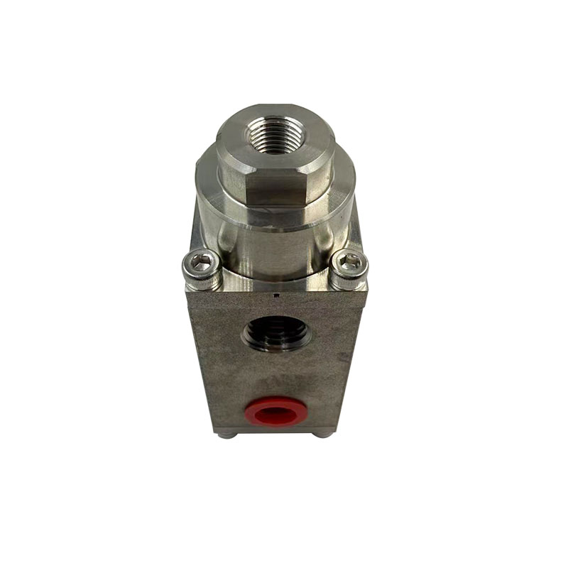 USUN Model POV-SS-FP4-3CH Stainless steel 316 3 way normally Closed Pilot operated valve for WHCPS