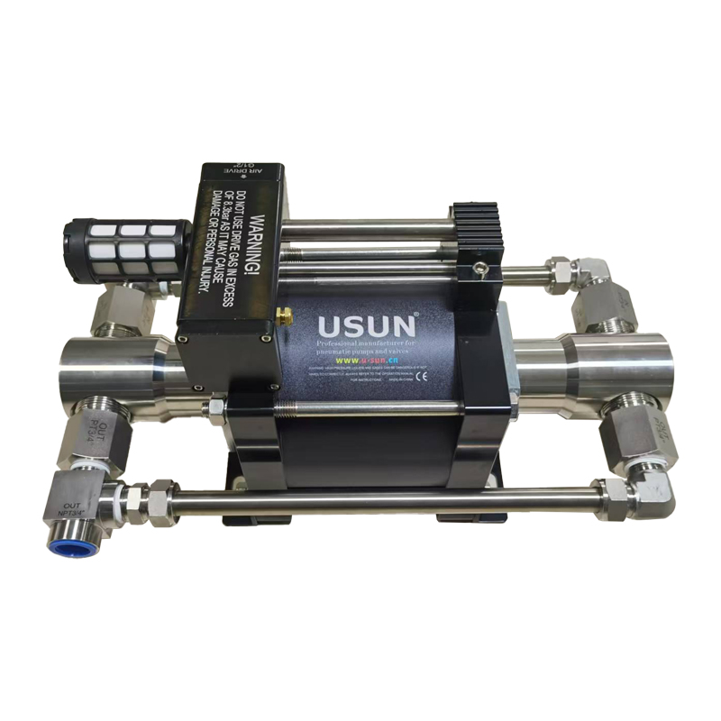 USUN Model:AT16-CO2 50-120 Bar Out Faster Filling Pneumatic Driven Liquid CO2 Booster Pump for Cylinder Refilling 