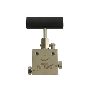 USUN Model: HS30121 30K PSI Similar HIP Brand High Pressure Stainless Steel Manual Control Needle Valve 