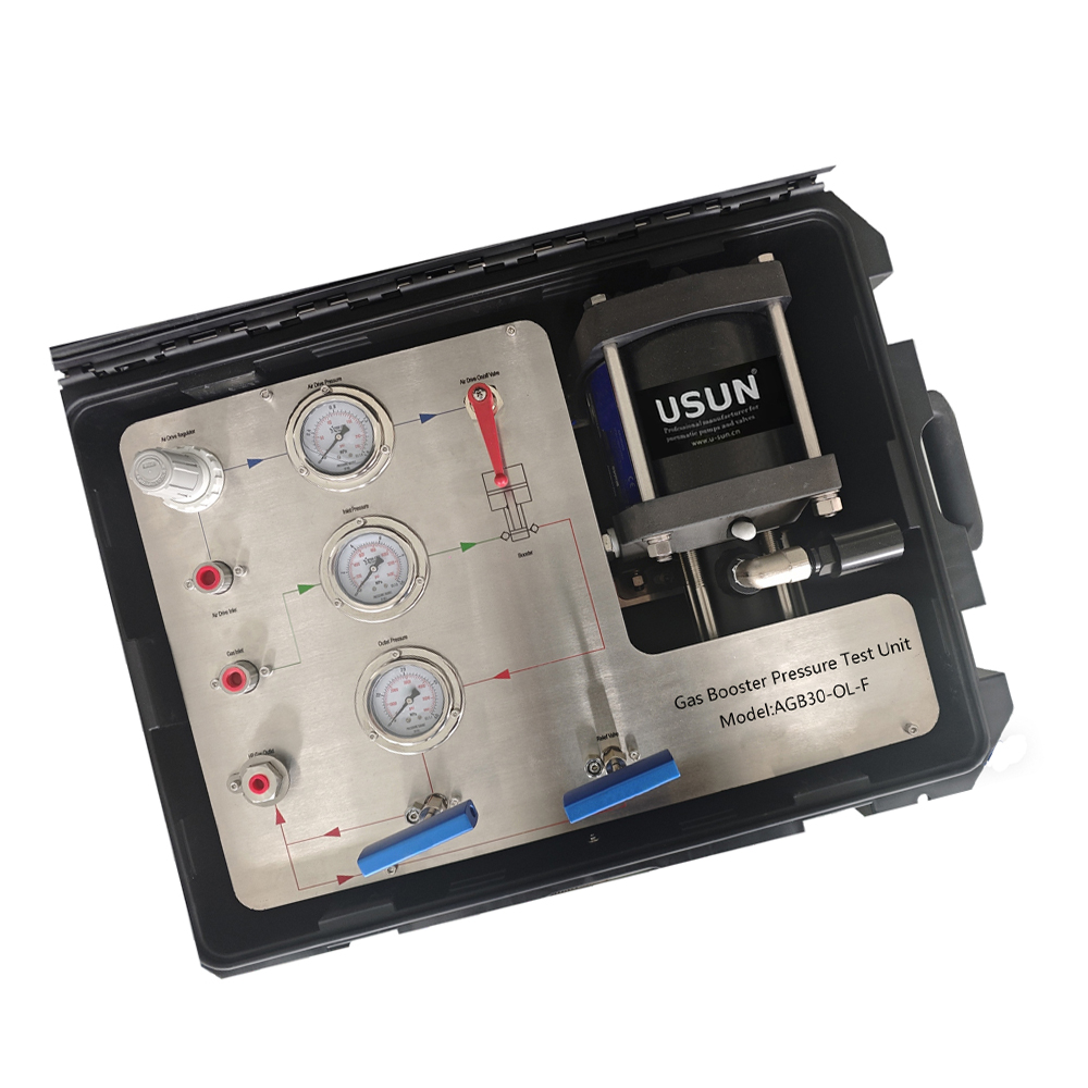 New Arrivals USUN Model:AGB30-OL -F Max.300 Bar Output Portable Air Driven Oxygen Gas Booster Pressure Test Unit 