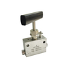 USUN Model:HS100121 O.D.1/4''100,000 PSI High Pressure 2-Way Straight Stainless Steel Manual Needle Valve 