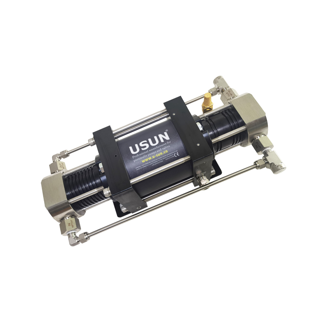New Design USUN Model: XBD30-OL Mini Double Acting Pneumatic Driven Oxygen Gas Booster Pump for Diving Scuba