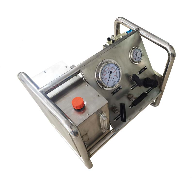 USUN Model:US-AH-A Middle size 160MM driven single head pneumatic driven hydraulic test pump station for hose /pipes and tubes testing 