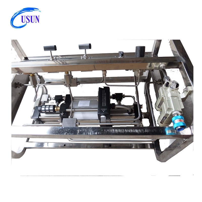 USUN Model:US-GBD 160mm driven double acting air driven gas booster unit with pressure gauges ,valves and tubes 