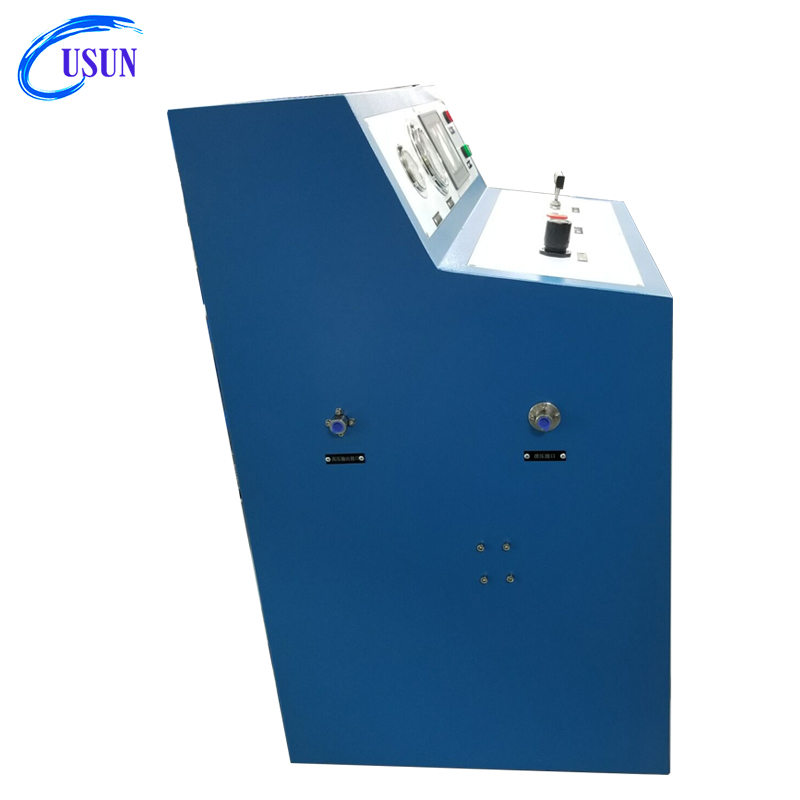 USUN Model:US-GBD-A 160mm driven blue cabinet air driven gas booster pump station with pressure gauges ,valves and tubes for testing 