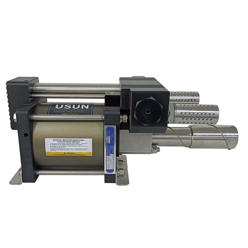 Good quality USUN Model:AGW long stroke double acting high pressure air driven hydraulic testing pump for oil and gas industry 