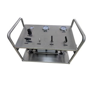 USUN Model:US-2GBT double stage high pressure air driven nitrogen gas booster testing pump system with check valve and inlet filter 
