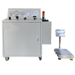USUN Model:WS-FM200-6A Complete semi automatic pneumatic driven FM200 refilling machine with 500 KGS automatic weighing system 