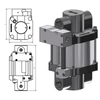 Top quality USUN Model:SD Single drive double action Maximator equivalent air driven oil pressure transfer pump 